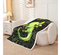 Homemissing AXOLOTL Coperta in Pile Formula Matematica Coperta Sherpa per Bambini Donne Uomini Peluche Soffice Carino Animale Kawaii 102 x 127 cm per Letto Divano Sedia Soggiorno Camera da Letto