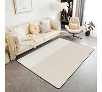 Homemissing beige Geometrica Tappeto Antiscivolo 100x150cm | Ombre Stripe Adatto per Casa e Ufficio arte moderna Tappeto da Interno astratto Carpet for Home, Dining Room