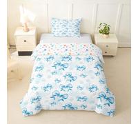 Homemissing Blue Bow Copripiumone Morbido Cute Coquette Bow Node Set Copripiumino 120x150cm Copripiumini, Nodo Di Farfalla Per Arredamento Letto Camera Da Letto