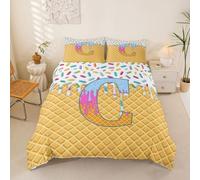 Homemissing Gelato Copripiumone Morbido Dolce Candy Set Copripiumino 200x200cm Per Bambini E Adulti Regali Per Gli Amanti Del Gelato Ragazze Ragazzi Copripiumini Camera Da Letto