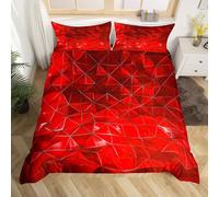 Homemissing Kids Boho Geometric Comforter Cover 230x220cmBreathable Hexagon Set Copripiumino Boys Girls Wrinkle Resistant Duvet Cover Teens Bedroom Per DecorBed Set With 2 Pillow Case Senza Trapuntina