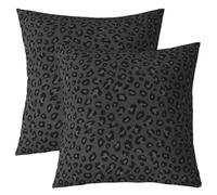 Homemissing Leopardo StampaFodere per Cuscini Decorativi 2 Pcs 45x45cm | Cheetah Stampa per Divano Sedia Cuscini africano fauna selvatica Pelle animale ultra morbido Geometrica Moderno microfibra