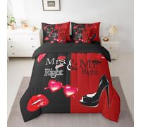 Homemissing Mr. Mr Piumino Letto Con Lenzuola 7 Pezzi 200x200cm