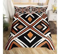 Homemissing Nero Boho Copripiumone Morbido ragazzi ragazze sud-ovest nativo azteco Set Copripiumino 230x220cm traspirante morbido decorazione occidentale tribale camera da letto decorazione