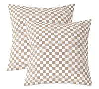 Homemissing Set di 2 federe classiche per cuscini a quadretti, motivo geometrico e griglia per divano, camera da letto, per bambini, ragazzi e ragazze, decorazione per camera da letto (40 pezzi)