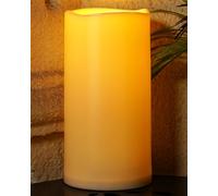 Homemory Candela impermeabile extra large da 15,2 x 30,5 cm, con timer automatico di 6 ore, realizzata in plastica color avorio, lunga durata per sei mesi