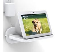HomeMount Montaggio a Parete per Echo Show 8 / Nest Hub | Supporto Robusto, Risparmio di Spazio | Gestione Cavi Nascosta, Installazione Stabile (Bianco)