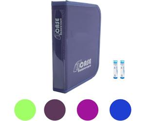 HOMEO-CASE | Astuccio Omeopatia con 40 Spazi per i Tubi Boiron da 4gr | Porta Granuli Omeopatici | Colore Malva (Tubi non inclusi) | Chiuso 21,5 x 14,5 cm | Aperto 48,5 x 21 cm