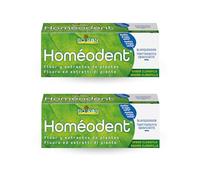 Homéodent - Dentifricio Trattamento Completo Denti e Gengive, Aroma Clorofilla con Estratti Vegetali, Riduce la Placca, Ingredienti di Origine Naturale - 2 Tubi da 75 ml (2x 75 ml)