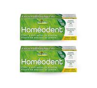 Homéodent - Dentifricio Trattamento Completo Denti e Gengive, Aroma Limone, con Estratti Vegetali, Riduce la Placca e Ingredienti di Origine Naturale - 2 Tubi da 75 ml (2x 75 ml)