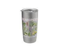 Homeopathy Nature Healing Remedies Homeopath Practitioner Bicchiere termico in acciaio inox doppia parete