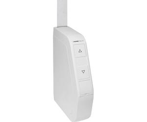 HOMEPILOT avvolgitore elettrico smart girevole a parete RolloTron pure per tapparelle fino 30 kg (circa 5 m²), per cinghia da 23 mm, comp. con telecomando