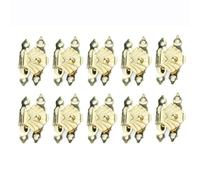 Homeponnew 10 chiusure in ferro bronzo antico per scatole di gioielli, scatole di legno, scatole di vino, cassetta degli attrezzi, gancio decorativo con viti, 30 mm