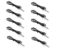 Homeponnew 10K Ohm 1% 3435 per termistore NTC sonda sensore di temperatura con filo in PVC - Tipo cilindro per HVAC, refrigerazione, scaldabagni e incubatori 0,3 m