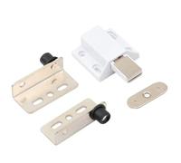 Homeponnew 2 cerniere a scomparsa resistenti con boccola per porte e armadi in legno, cerniere per porta in ferro nero, 40 x 18 mm, singola aspirazione 38 mm, distanza foro 21 mm