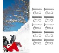 Homeponnew 20 pezzi 738-04124A Cesoie e Coppiglie per spazzaneve, compatibili con modelli a 2 e 3 stadi tra cui Troy-Bilt 2410, 56 cm, 61 cm, 66 cm, set di ricambio in metallo antiruggine
