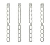 Homeponnew 4 fascette in silicone per coperchio a cottura lenta e scatola per il pranzo, gadget da cucina, grigio