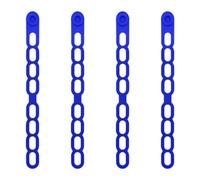 Homeponnew 4 fascette in silicone per coperchio a cottura lenta e scatola per il pranzo, gadget da cucina, blu