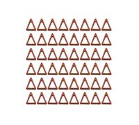 Homeponnew 48 piedini per vasi da fiori per ventilazione traspirante e prevenzione della putrefazione delle radici - Guarnizioni in plastica per supporto piante, 5,5 x 1,5 x 7 cm, marrone