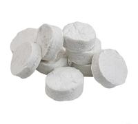 Homeponnew 5/10 fogli di spugna in fibra di ceramica per caminetto a bioetanolo, resistenti al calore, inserti in cotone, decorativi per la casa, 8,6 x 8,6 x 2,8 cm, colore bianco (10)