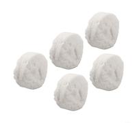 Homeponnew 5/10 fogli di spugna in fibra di ceramica per caminetto a bioetanolo, resistenti al calore, inserti in cotone, decorativi per la casa, 8,6 x 8,6 x 2,8 cm, colore bianco (5)