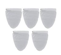 Homeponnew 5 pezzi di nylon riutilizzabili a maglia fine per tè birra 29 x 31 cm 5 pezzi in nylon adatto per cucina e casa, tra cui filtrare yogurt e caffè freddo (dimensioni medie)