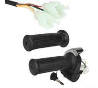 Homeponnew Acceleratore per scooter elettrico da 36 V/48 V, con display LCD di stato della batteria e meccanismo di sicurezza con blocco a chiave, per regolazione della velocità, compatibile con più