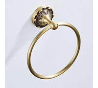 Homeponnew Asciugamano in ottone per anello per bagno, supporto da parete antico con viti incluse, compatibile con soggiorno, camera da letto, cucina