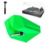 Homeponnew AT VMN95E ago compatibile con giradischi AT LP120X, supporta l'intera gamma di cartucce serie VM95 con spazzola per la manutenzione (verde)