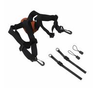 Homeponnew Binocolo da esterno e tracolla per fotocamera per caccia e sport, in pelle bovina e gomma elastica, lunghezza regolabile con ganci di fissaggio sicuri, leggero per gli appassionati della