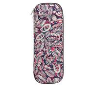 Homeponnew Borsa organizer per ferri da maglia, per accessori da cucito all'uncinetto, borsa da viaggio di grande capacità, 15,5 x 2,5 x 40 cm, viola