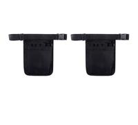 Homeponnew Borsa per attrezzi da giardino e grembiule in vita, confezione da 2 sacchetti in tessuto Oxford nero per potatura e orticoltura, 25 cm x 8 cm