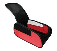 Homeponnew Borsa per scarpe da golf con design di ventilazione per una protezione durevole, resistente alla polvere e all'umidità, 34 x 22 x 14 cm, materiale in poliestere, rosso o blu, nero e rosso