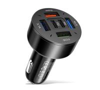 Homeponnew Caricabatteria da auto con porta USB-C, ricarica rapida da 3,1 A, ingresso 12 V-24 V, compatibile con la maggior parte dei veicoli per iPhone, telefoni Android e tablet