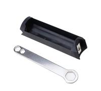 Homeponnew Cassetta degli attrezzi per bici pieghevole Brompton, compatta, 140 mm × 35 mm, in metallo e plastica, con chiave inglese e custodia per accessori (A)