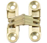 Homeponnew Cerniera invisibile pieghevole in acciaio inossidabile e lega di zinco, cerniera a croce nascosta resistente per porte in legno, armadi, controsoffitti,