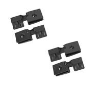 Homeponnew Cerniere per porte in vetro senza cornice dorate, per armadi e docce, adatte per vetro da 3-6 mm, in lega di zinco con rondelle in TPE, capacità 10 kg, facile installazione a clip