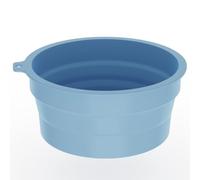 Homeponnew Ciotola per il ghiaccio 2 in 1 in silicone per viso e bevande, vasca da bagno pieghevole per la cura della pelle e bevande rinfrescanti, per uso alimentare, nero/viola/blu/rosa blu