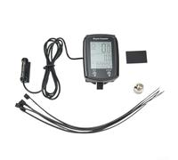 Homeponnew Computer da ciclismo con display LCD cablato, misuratore di velocità e distanza, contachilometri impermeabile con funzione di retroilluminazione notturna, per mountain bike e bici da strada