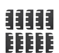 Homeponnew Confezione da 10 spessori per cerniere per porte, kit di riparazione in PVC nero per riempire fessure e allineamento porte, compatibili con cerniere standard