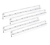 Homeponnew Confezione da 4 organizer per occhiali da sole in acrilico, espositore da parete per casa e negozio, nero e trasparente è trasparente