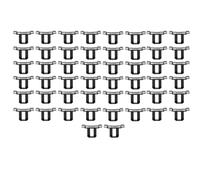 Homeponnew Confezione da 50 morsetti di drenaggio per pannelli solari, clip guida acqua da 33 mm per sistemi di montaggio fotovoltaici - Morsetti per fango in plastica per tetto e matrici a terra