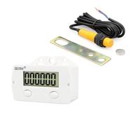 Homeponnew Contatore elettronico digitale a 6 cifre per interruttore sensore industriale, contatore magnetico induttivo di prossimità con intervallo 0-999999, frequenza 20 Hz, alimentazione a batteria