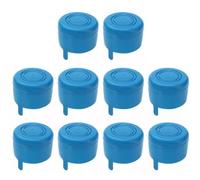 Homeponnew Coperchi per bottiglie d'acqua a scatto, confezione da 10, diametro 55 mm, a prova di perdite e chiusura sterile, per contenitori standard riutilizzabili per acqua e bevande, blu e bianco