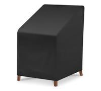 Homeponnew Copertura per sedia da giardino in poliestere Oxford 210D, resistente all'inverno, impermeabile e antipolvere, per sedie impilabili fino a 120 cm di altezza (sedia singola)