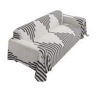 Homeponnew Copridivano 180Cfor M Nero E Bianco A Righe Poliestere Un Posto Mobili Protector Anti Cat Resistente ai Graffi Lavabile Per Living Roofor M Arfor Mchair