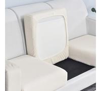 Homeponnew Copridivano per divano a 1/2/3 posti, protezione in tessuto elasticizzato, lavabile e resistente alle pieghe, grigio chiaro, verde, beige, blu navy, caffè chiaro, rosso, marrone biancoPlus