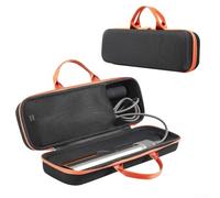 Homeponnew Custodia rigida in EVA compatta per Dyson Airstrait HT01, per organizzare e proteggere i tuoi accessori per piastra dei capelli (nero e arancione)