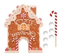 Homeponnew Decorazione natalizia bianca. Materiale: plastica. Dimensioni: 33235 cm. Coloratissimo. Ideale per le festività natalizie insieme per una deliziosa esperienza al chiuso, perfetta per