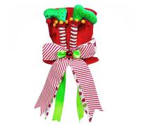 Homeponnew Decorazione natalizia verde panno festivo ideale per le vacanze di Natale Caratteristiche Costruzione in tessuto Questa parte superiore dell'albero di Natale è realizzata dalla sua durata